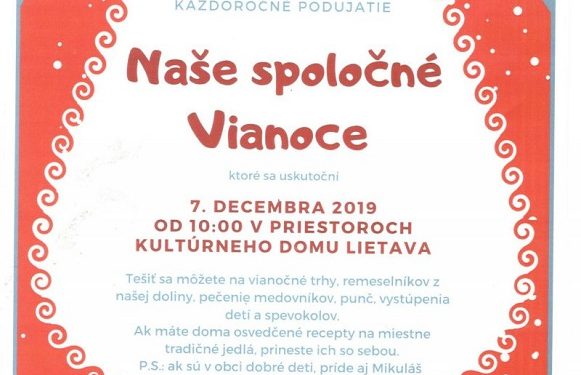Vianočné trhy v obci Lietava