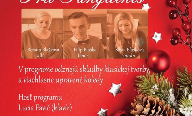 Vianočný koncert TRIO SANGUINIS vo Vrútkach