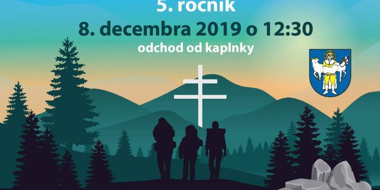 Výstup ku krížu v obci Ďurďové