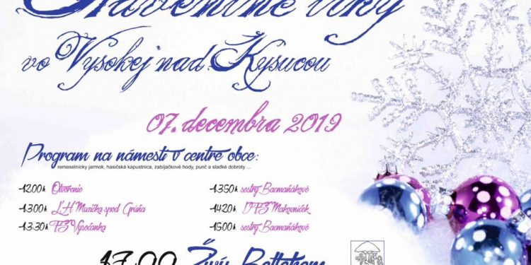 Adventné trhy v obci Vysoká nad Kysucou