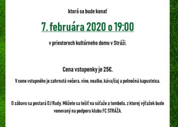 Futbalová zábava v obci Stráža