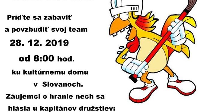 Hokejbalový turnaj v obci Slovany