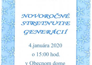Novoročné stretnutie generácií v obci Príbovce