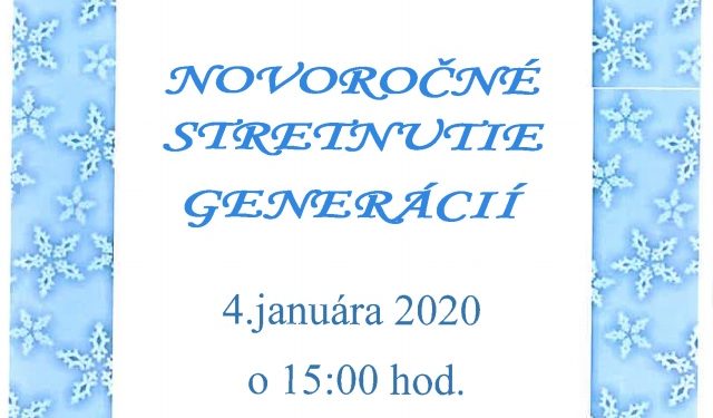 Novoročné stretnutie generácií v obci Príbovce