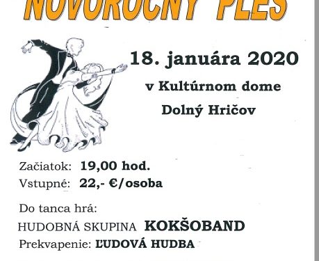 Novoročný ples v obci Dolný Hričov