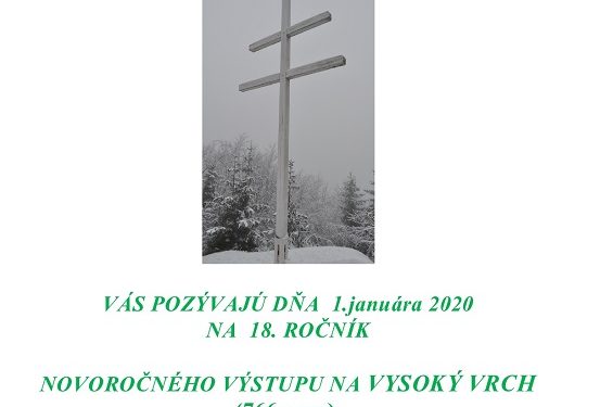 Novoročný výstup na Vysoký Vrch z obce Bodiná