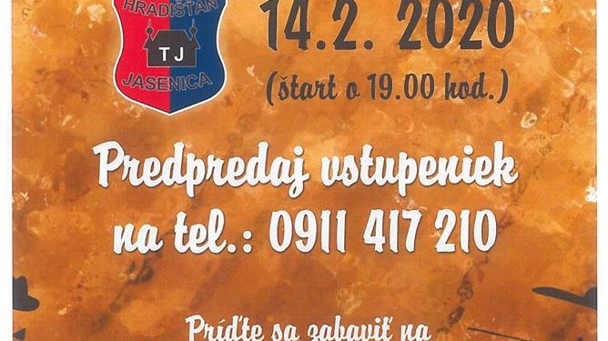 Ples športovcov v obci Jasenica