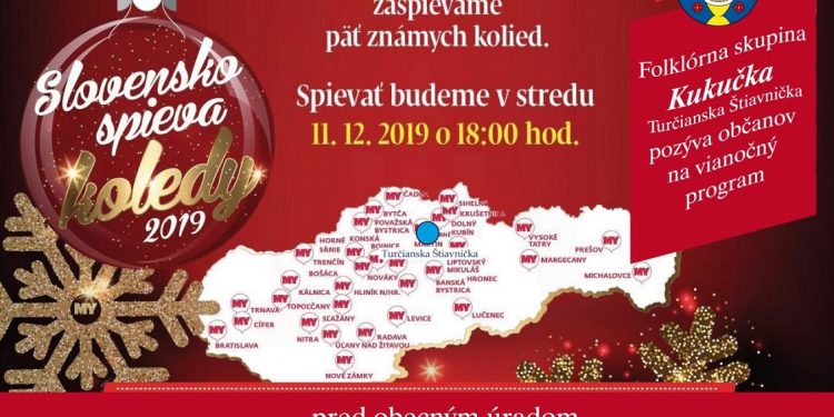 Podujatie Slovensko spieva koledy v obci Turčianska Štiavnička