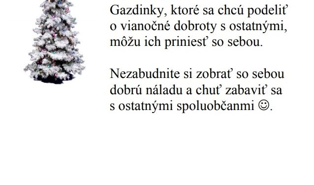 Predvianočný punč v obci Udiča