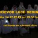 Sprievod Lucií dedinou v obci Necpaly