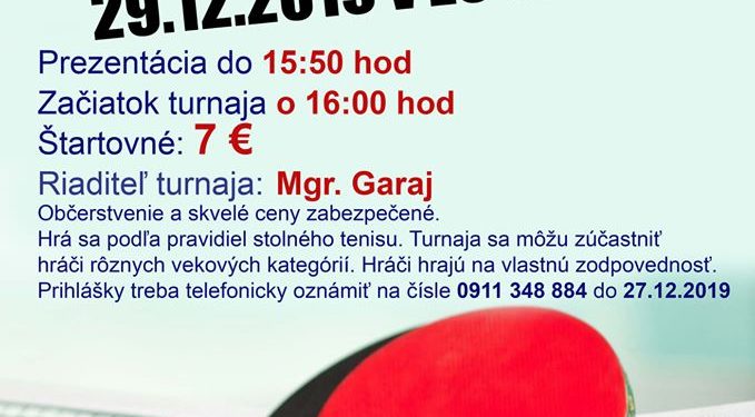 Stolnotenisový turnaj v Turanoch