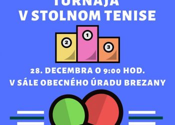 Stolnotenisový turnaj v obci Brezany