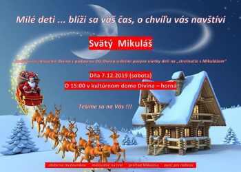 Stretnutie s Mikulášom v obci Divina