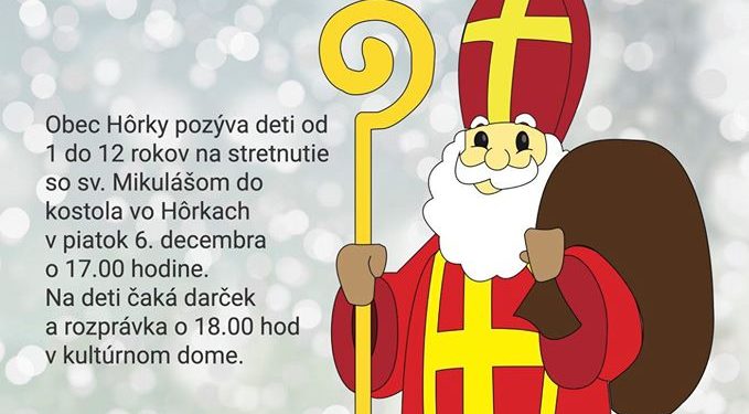 Stretnutie s Mikulášom v obci Hôrky
