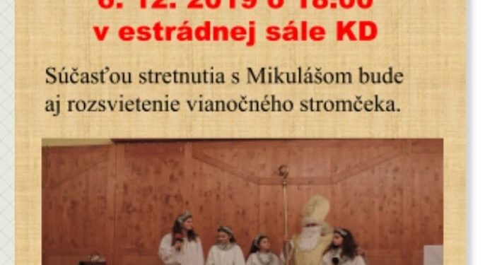 Stretnutie s Mikulášom v obci Papradno