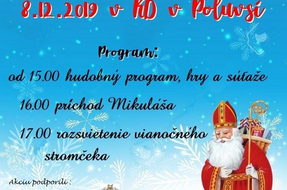 Stretnutie s Mikulášom v obci Poluvsie