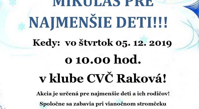 Stretnutie s Mikulášom v obci Raková