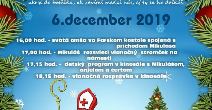 Stretnutie s Mikulášom v obci Stráňavy