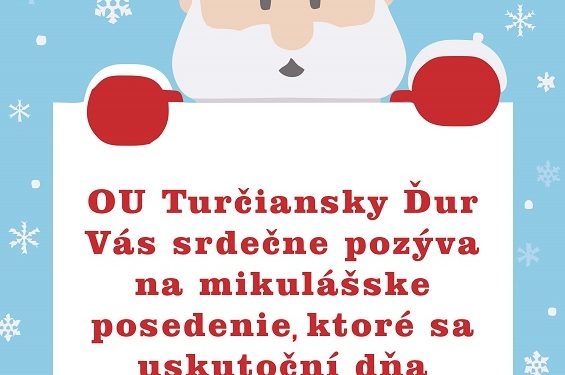 Stretnutie s Mikulášom v obci Turčiansky Ďur