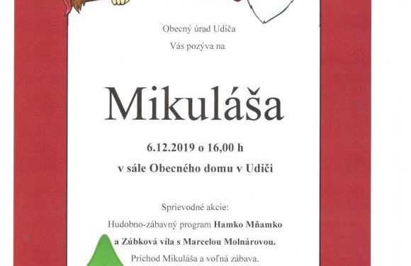Stretnutie s Mikulášom v obci Udiča
