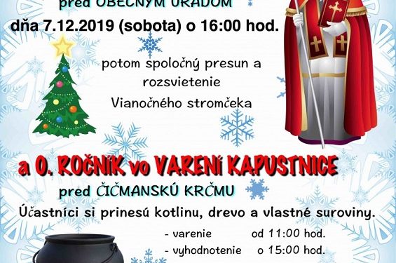 Stretnutie s Mikulášom v obci Čičmany