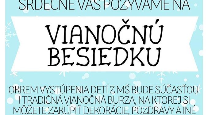 Vianočná besiedka v obci Domaniža