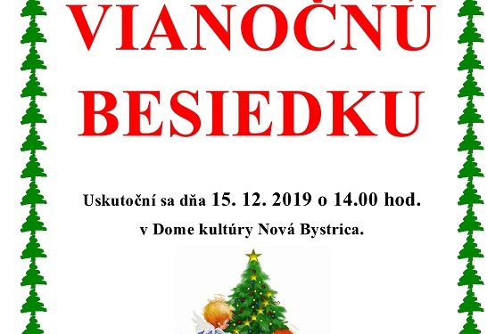 Vianočná besiedka v obci Nová Bystrica