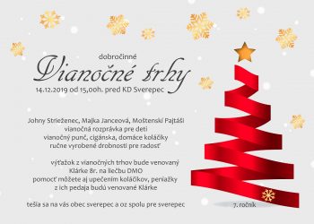 Vianočné trhy v obci Sverepec