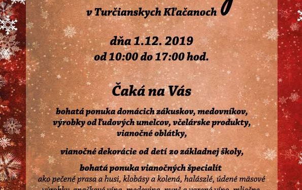 Vianočné trhy v obci Turčianske Kľačany