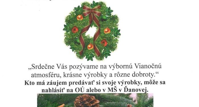 Vianočné trhy v obci Ďanová