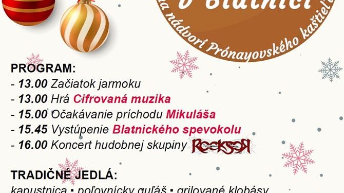 Vianočný jarmok v obci Blatnica