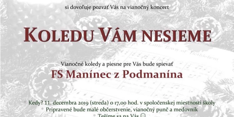 Vianočný koncert “Koledu vám nesieme” v Považskej Bystrici