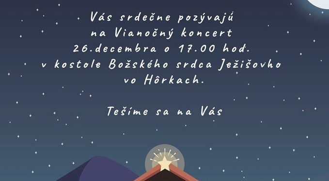Vianočný koncert v obci Hôrky