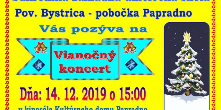 Vianočný koncert v obci Papradno