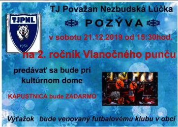 Vianočný punč v obci Nezbudská Lúčka