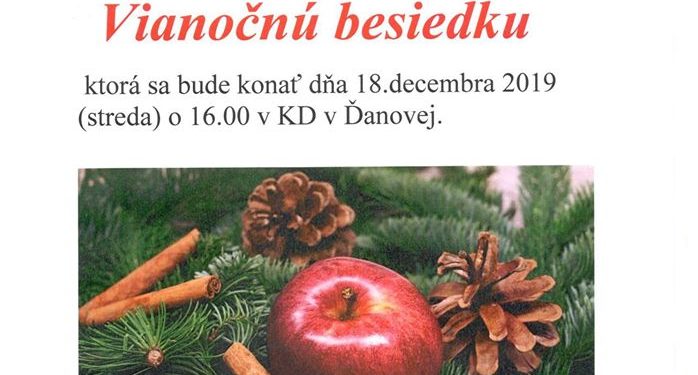 Vianočná besiedka v obci Ďaňová