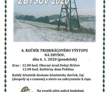 Výstup na Zbyšov z obce Dolný Hričov