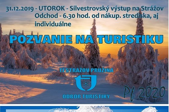 Zimná turistika v obci Pružina