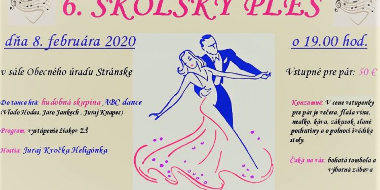 Školský ples v obci Stánske