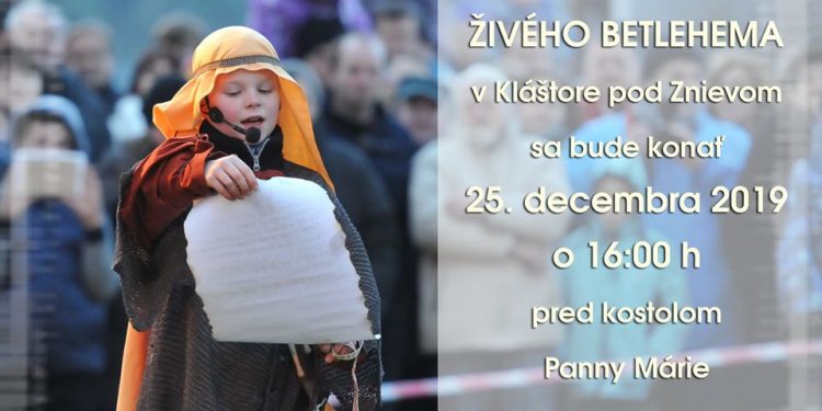 Živý Betlehem v obci Kláštor pod Znievom