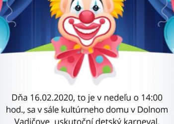 Detský karneval v obci Dolný Vadičov