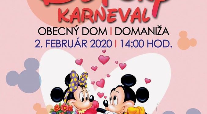 Detský karneval v obci Domaniža