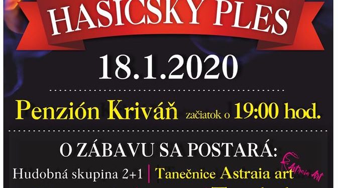 Hasičský ples v obci Korňa