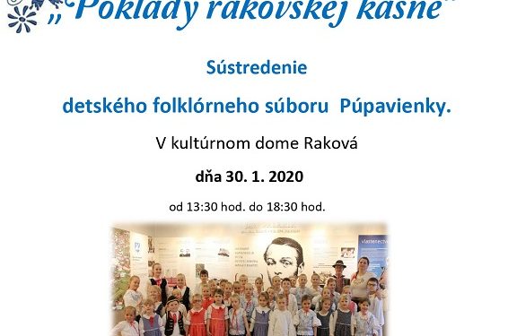 Kultúrny program “Poklady rakovskej kasne” v obci Raková