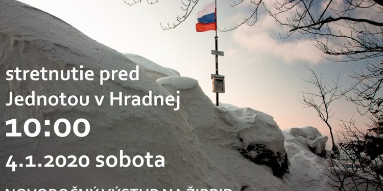 Novoročný výstup na Žibrid z obce Súľov-Hradná