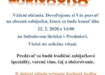 Obecná zabíjačka v obci Predmier