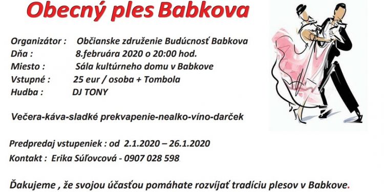Obecný ples v obci Babkov