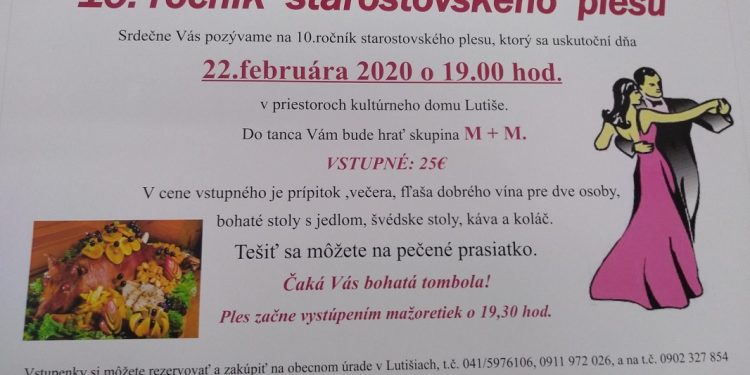 Ples v obci Lutiše