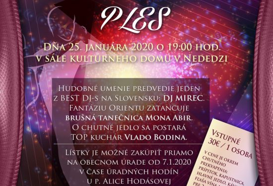 Ples v obci Nededza