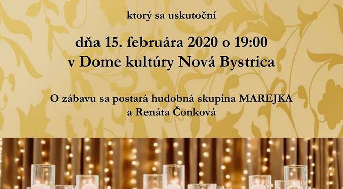 Ples v obci Nová Bystrica